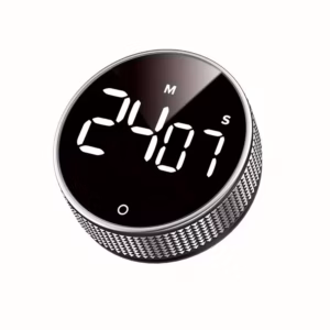 "Stiilne ümmargune LED-taimer kooli- ja laborikatseteks, visuaalse märguandega, täpne aja mõõtmine"