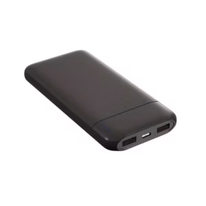 Kompaktne 10 000 mAh akupank liitium-polümeer akuga. USB-C (IN) akupanga laadimiseks ja mitmed väljundpordid (OUT) seadmete kiireks laadimiseks.